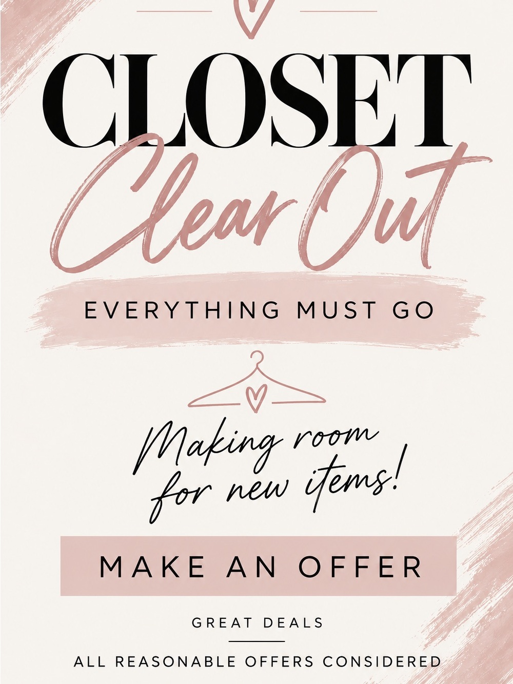 Closet Clear Out!